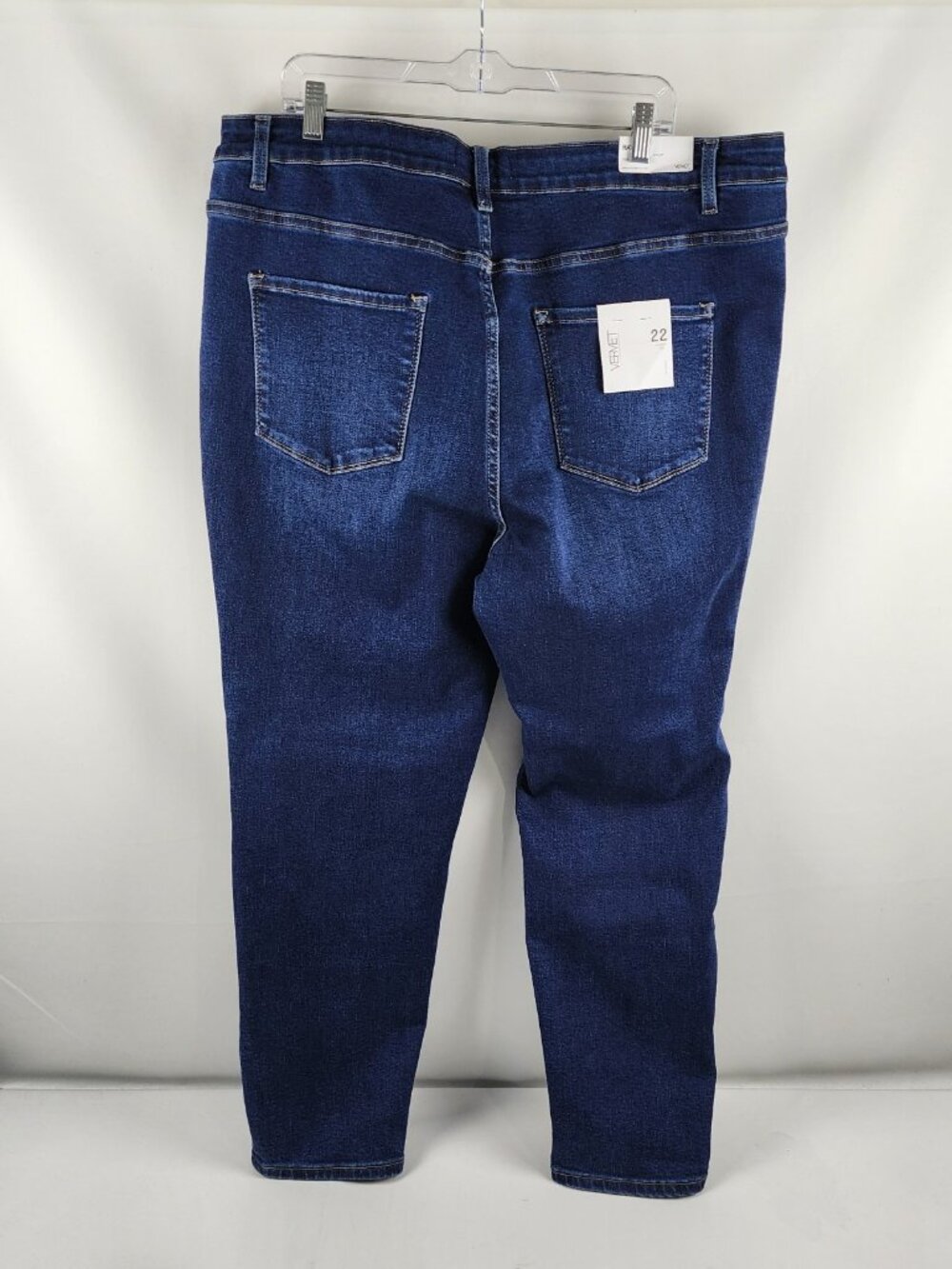 Vervet Jeans Womens 22 Blue Vervet Haylie Hgh Rise Skinny Denim (42x29) NWT - Picture 7 of 11